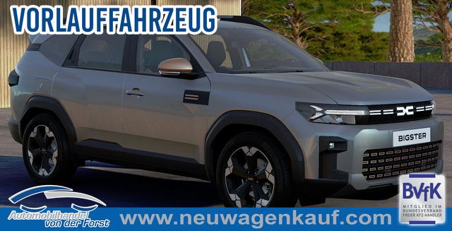 Dacia Bigster - "Extreme" LIEFERUNG KOSTENLOS! 1.2 TCe 140 Mild-Hybrid 6-Gang, Grau-Metallic + ELEKTR. HECKKLAPPE + COLD-PACK 2 + Parking-Paket, Klimaautomatik, Privacy-Glas, Navigation, 18" Alu, Keycard Handsfree, Elektrisches PANORAMADACH, Rückfahrkamera, Tempomat