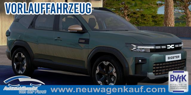 Dacia Bigster - "Journey" LIEFERUNG KOSTENLOS! 1.2 TCe ECO-G140 (Benzin/LPG) Mild-Hybrid 6-Gang, Grün-Metallic + Cold-Pack 2 + Parking-Paket, Klimaautomatik, Privacy-Glas, Navigation, 18" Alu, Keycard Handsfree, Elektrische Heckklappe, Rückfahrkamera, Tempomat