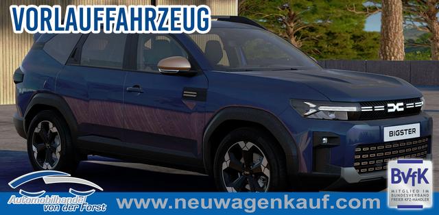 Dacia Bigster - "Extreme" LIEFERUNG KOSTENLOS! 1.2 TCe 140 Mild-Hybrid 6-Gang, Blau-Metallic + ELEKTR. HECKKLAPPE + COLD-PACK 2 + Parking-Paket, Klimaautomatik, Privacy-Glas, Navigation, 18" Alu, Keycard Handsfree, Elektrisches PANORAMADACH, Rückfahrkamera, Tempomat