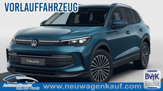 Volkswagen Tiguan - "Life" Inkl. KOSTENLOSE LIEFERUNG! 1.5 eTSI 150PS DSG, Blau-Metallic, 18" Alu NAPOLI, LED-PLUS-SCHEINWERFER, ELEKTR. HECKKLAPPE, KEYLESS ACCESS, PRIVACY-GLAS, DACHRELING, WINTER-PAKET, ACC, Park Assist, Parksensoren, Kamera, 3-Zonen-Climatronic, Radio/Wireless App-Connect, Digitales Cockpi