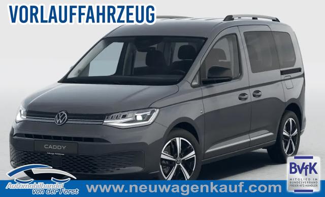 Volkswagen Caddy - "Style" LIEFERUNG KOSTENLOS! 1.5 TSI 115PS DSG/AUTOMATIK, PURE-GREY, 17" Alu/Ganzjahresreifen, Winterpaket, ACC-Tempomat, Toter-Winkel, ParkAssist, Parksensoren vo/hi, Rückfahrkamera, Radio Ready2Discover 10" + Wireless AppConnect, Climatronic, Abgedunkelte Scheiben, M-Lederlenkrad