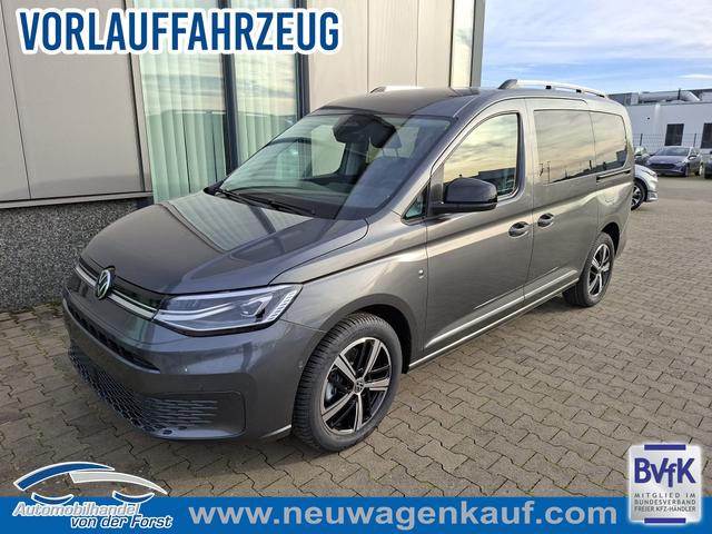 Volkswagen Caddy - "Style" LIEFERUNG KOSTENLOS! MAXI 7-SITZER 1.5 TSI 115PS DSG/AUTOMATIK, GRAU-MET., 17" Alu/Ganzjahresreifen, Winterpaket, ACC-Tempomat, Toter-Winkel, ParkAssist, Parksensoren vo/hi, Rückfahrkamera, Radio Ready2Discover 10" + Wireless AppConnect, Climatronic, Abgedunkelte Scheiben