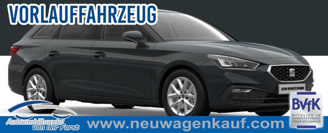 Seat Leon Sportstourer - "Style" LIEFERUNG KOSTENLOS & PREISGARANTIE! 1.5 TSI 115PS, Fjord-Blau, 5 Jahre Garantie, 16" ALU, MATRIX-LED, Privacy-Glas, Winter-Paket, 3-Zonen-Climatronic, ParkAssist, Parksensoren v/h, Rückfahrkamera, Radio 10,4" + Full-Link, Tempomat, M-Lederlenkrad, variabler Ladeboden