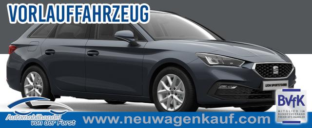 Seat Leon Sportstourer - "Style" LIEFERUNG KOSTENLOS & PREISGARANTIE! 1.5 TSI 115PS, MAGNETIC-GRAU-METALLIC, 5 Jahre Garantie, 16" ALU, MATRIX-LED, Privacy-Glas, Winter-Paket, 3-Zonen-Climatronic, ParkAssist, Parksensoren v/h, Rückfahrkamera, Radio 10,4" + Full-Link, Tempomat, M-Lederlenkrad, variabler Ladeboden