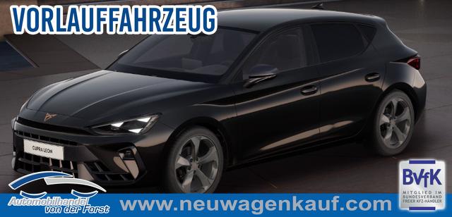 Cupra Leon - "CUPRA" LIEFERUNG KOSTENLOS & PREISGARANTIE* 1.5 TSI 150PS 6-Gang, 5 Jahre Garantie, SCHWARZ-METALLIC, EDGE-PAKET, WINTER-PAKET, 18" Alufelgen, Voll-LED-Scheinwerfer, 3Z-Climatronic, ACC/Tempomat, Digitales Cockpit, Full Link, Parksensoren v/h, Privacy-Glas, Multifunktions-Lederlenkrad