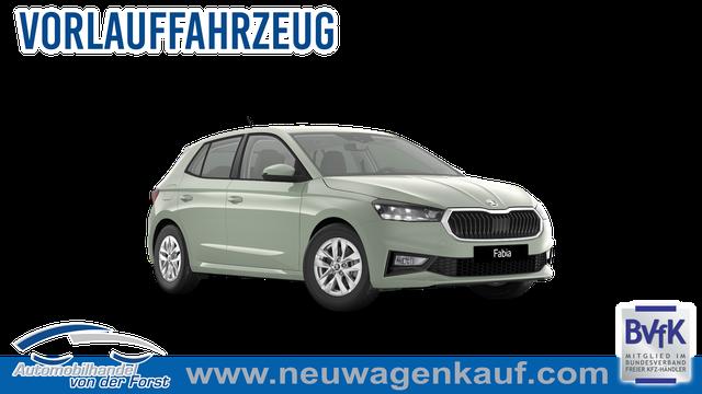 Skoda Fabia - "EXTRA PLUS" (2) LIEFERUNG KOSTENLOS & PREISGARANTIE* 1.0 TSI 116PS, 5 Jahre Garantie, TIMIANO-GR&Uuml;N Sonderlackierung, CLIMATRONIC, BEHEIZTE FRONTSCHEIBE, SITZHEIZUNG, M-Lederlenkrad BEHEIZT, 15" ALU, Parksensoren hinten, R&uuml;ckfahrkamera, Infotainment 8", Virtual Cockpit, Tempomat, NSW, Wireless SmartLink