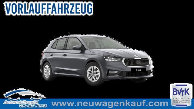 Skoda Fabia - "EXTRA PLUS" (2) LIEFERUNG KOSTENLOS & PREISGARANTIE* 1.0 TSI 116PS, 5 Jahre Garantie, GRAPHIT-GRAU METALLIC, CLIMATRONIC, BEHEIZTE FRONTSCHEIBE, SITZHEIZUNG, M-Lederlenkrad BEHEIZT, 15" ALU, Parksensoren hinten, R&uuml;ckfahrkamera, Infotainment 8", Virtual Cockpit, Tempomat, NSW, Wireless SmartLink