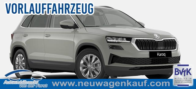 Skoda Karoq - "Selection" LIEFERUNG KOSTENLOS & PREISGARANTIE* 1.5 TSI 150PS DSG/AUTOMATIK, 5J GARANTIE, STAHL-GRAU, AHK SCHWENKBAR, LADEBODEN VAR, NAVI, ACC, PDC V/H + KAMERA, ELEKTR. HECKKLAPPE, KESSY, CHROM-PAKET, Virtual Cockpit, Telefonbox, 16" ALU, Climatronic, Sitzheizung, Lederlenkrad beheizt, Privacy-Glas