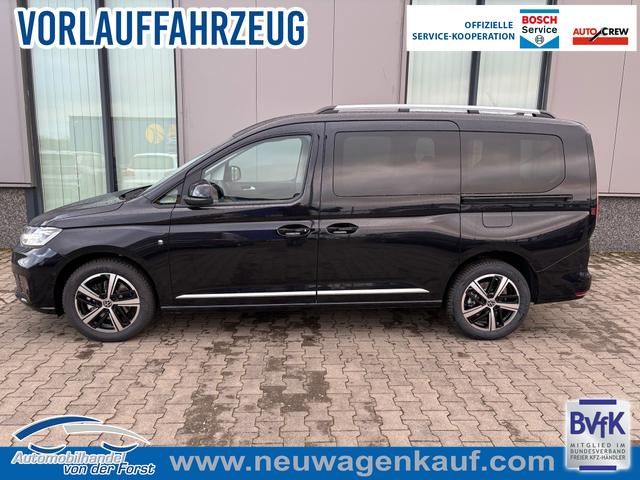 Volkswagen Caddy Maxi - "Style" LIEFERUNG KOSTENLOS! MAXI 7-SITZER 1.5 TSI 115PS DSG/AUTOMATIK, SCHWARZ-MET., 17" Alu/Ganzjahresreifen, Winterpaket, ACC-Tempomat, Toter-Winkel, ParkAssist, Parksensoren vo/hi, R&uuml;ckfahrkamera, Radio Ready2Discover 10" + Wireless AppConnect, Climatronic, Abgedunkelte Scheiben