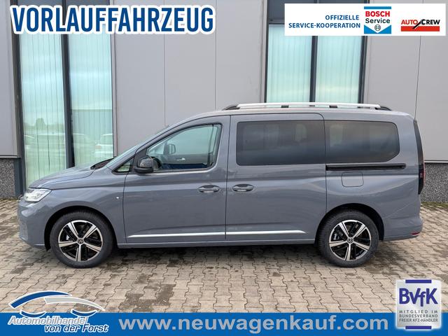 Volkswagen Caddy Maxi - "Style" LIEFERUNG KOSTENLOS! MAXI 7-SITZER 1.5 TSI 115PS DSG/AUTOMATIK, PURE-GREY, 17" Alu/Ganzjahresreifen, Winterpaket, ACC-Tempomat, Toter-Winkel, ParkAssist, Parksensoren vo/hi, R&uuml;ckfahrkamera, Radio Ready2Discover 10" + Wireless AppConnect, Climatronic, Abgedunkelte Scheiben