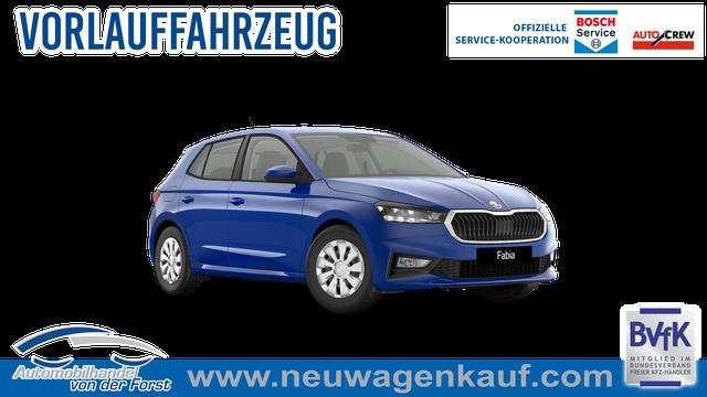 Skoda Fabia - "EXTRA" (2) LIEFERUNG KOSTENLOS & PREISGARANTIE* 1.0 80PS, 5 Jahre Garantie, Energy-Blau, Klimaanlage, Parksensoren hinten, Infotainment 8", Virtual Cockpit, LED-Scheinwerfer, Nebelscheinwerfer, Wireless SmartLink (Navi-Funktion &uuml;ber Smartphone), Armlehne vorn, Fu&szlig;matten