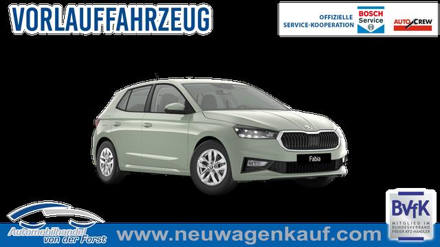 Skoda Fabia - "EXTRA PLUS" (2) LIEFERUNG KOSTENLOS & PREISGARANTIE* 1.0 TSI 116PS, 5 Jahre Garantie, TIMIANO-GR&Uuml;N Sonderlackierung, CLIMATRONIC, BEHEIZTE FRONTSCHEIBE, SITZHEIZUNG, M-Lederlenkrad BEHEIZT, 15" ALU, Parksensoren hinten, R&uuml;ckfahrkamera, Infotainment 8", Virtual Cockpit, Tempomat, NSW, Wireless SmartLink