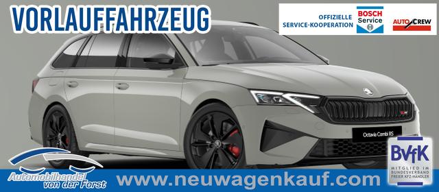 Skoda Octavia Combi - "RS" LIEFERUNG KOSTENLOS & PREISGARANTIE* 2.0 TSI 265PS DSG, 5 JAHRE GARANTIE, Stahl-Grau, ANH&Auml;NGERKUPPLUNG, 18"Alu, MATRIX-LED, NAVI, Elektr. Heckklappe, ACC, Kessy, Alarm, Climatronic, ParkAssist, PDC, Kamera, Sitzheizung, Privacy-Glas, Netztrennwand, Virtual Cockpit 10"