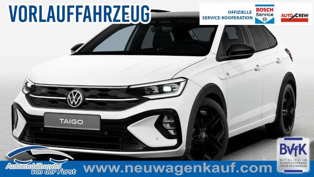 Volkswagen Taigo - "R-Line LIMITED" LIEFERUNG KOSTENLOS & PREISGARANTIE* 1.0 TSI 115PS DSG/AUTOMATIK, PURE-WHITE/DACH SCHWARZ, DESIGN-PACK BLACK, CLIMATRONIC, SITZHEIZUNG, 18" Alu, LED-MATRIX IQ LIGHT, Keyless, Sicht-Paket, R&uuml;ckfahrkamera, Parksensoren vo/hi, Abgedunkelte Scheiben, Radio Ready2Discover/App-Connect, Sportsitze