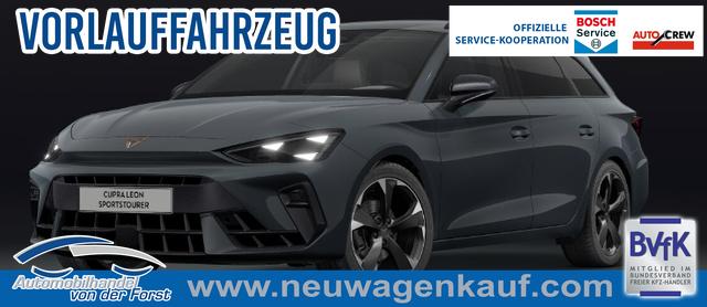 Cupra Leon Sportstourer - "Sonderaktion" 1.5 eTSI 150PS DSG (AUTOMATIK), Fjord-Blau, 18" Alu Garbi, Sitzheizung, M-Lederlenkrad beheizt, Parksensoren vorne und hinten, Adaptiver Tempomat, 3-Zonen-Climatronic, Radio 12,9" + Full Link (Navi-Funktion &uuml;ber Smartphone), LED-Scheinwerfer
