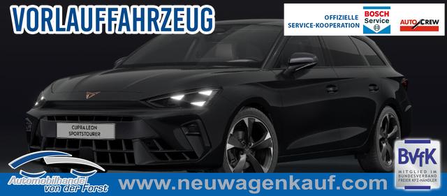 Cupra Leon Sportstourer - "Sonderaktion" 1.5 eTSI 150PS DSG (AUTOMATIK), SCHWARZ, ANH&Auml;NGERKUPPLUNG, ELEKTR. HECKKLAPPE, KESSY, ALARM, R&Uuml;CKFAHRKAMERA, 18" Alu, Sitzheizung, M-Lederlenkrad beheizt, Parksensoren vorne und hinten, Adaptiver Tempomat, 3-Zonen-Climatronic, Radio 12,9" + Full Link