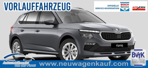 Skoda Kamiq - SONDERAKTION "Selection" Lieferung frei Haus! 1.0 TSI 115PS, 5J GARANTIE, Grau-METALLIC, ELEKTR. HECKKLAPPE, ANH&Auml;NGERKUPPLUNG, BEH. FRONTSCHEIBE, Sitzheizung, Lenkradheizung, Ladeboden var, ACC, SIDE Assist, Virtual Cockpit 10", Parksensoren v/h, Kamera, KESSY, Privacy-Glas, 16" Alu, Climatronic