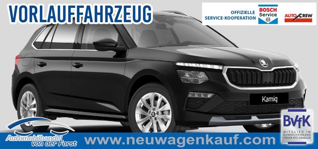Skoda Kamiq - SONDERAKTION "Selection" Lieferung frei Haus! 1.0 TSI 115PS, 5J GARANTIE, Schwarz-METALLIC, ELEKTR. HECKKLAPPE, ANH&Auml;NGERKUPPLUNG, BEH. FRONTSCHEIBE, Sitzheizung, Lenkradheizung, Ladeboden var, ACC, SIDE Assist, Virtual Cockpit 10", Parksensoren v/h, Kamera, KESSY, Privacy-Glas, 16" Alu, Climatronic
