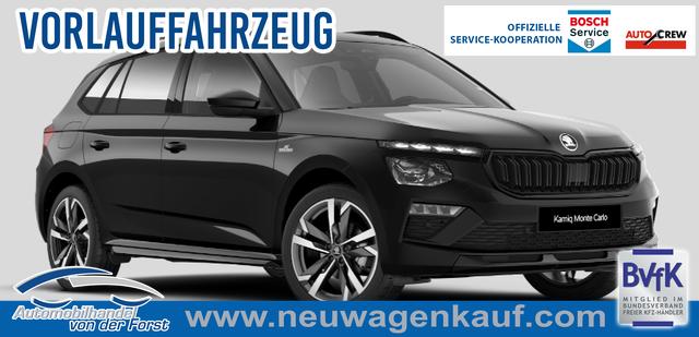 Skoda Kamiq - SONDERAKTION "Monte Carlo" Lieferung frei Haus! 1.5 TSI 150PS DSG, 5J GARANTIE, 18"ALU, METALLIC, ELE. HECKKLAPPE, ANH&Auml;NGERKUPPLUNG, BEH. FRONTSCHEIBE, MATRIX-LED, PANORAMADACH, Sitzheizung, Lenkradhzg, Ladeboden, ACC, SIDE Assist, Virtual Cockpit 10", Parksensoren, Kamera, KESSY, Privacy, Climatronic