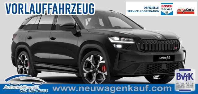 Skoda Kodiaq - "RS" LIEFERUNG KOSTENLOS & PREISGARANTIE* 2.0 TSI 265PS 4x4 DSG, 5J GARANTIE, PANORMADACH, HEAD-UP-DISPLAY, 20"Alu, ANH&Auml;NGERKUPPLUNG, NAVI, DCC PLUS, CANTON SOUND, BEH. FRONTSCHEIBE, MATRIX-LED, KESSY, Alarm, ELEK. HECKKLAPPE, SHZ v/h, Privacy-Glas, ACC, PDC v/h, R&uuml;ckfahrkamera, 3Z-Climatronic