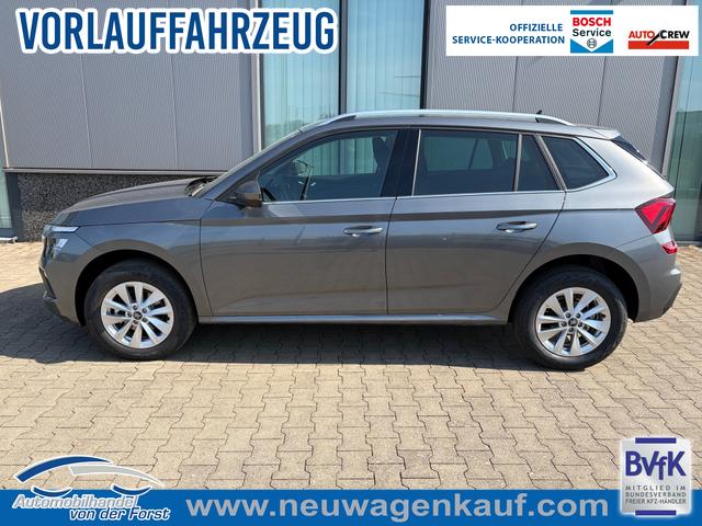 Skoda Kamiq - SONDERAKTION "Selection" Lieferung frei Haus! 1.0 TSI 115PS, 5J GARANTIE, Grau-METALLIC, ELEKTR. HECKKLAPPE, ANH&Auml;NGERKUPPLUNG, BEH. FRONTSCHEIBE, Sitzheizung, Lenkradheizung, Ladeboden var, ACC, SIDE Assist, Virtual Cockpit 10", Parksensoren v/h, Kamera, KESSY, Privacy-Glas, 16" Alu, Climatronic