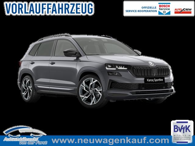 Skoda Karoq - Sportline 2.0 TSI DSG 4x4 GV4+AHK+Navi+360&deg;+Pano+Keyless+LM19+Matrix+eHeck