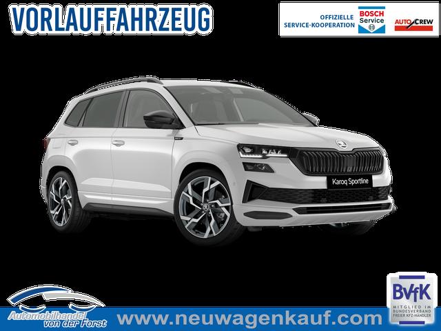 Skoda Karoq - Sportline 2.0 TSI DSG 4x4 GV4+AHK+Navi+360&deg;+Pano+Keyless+LM19+Matrix+eHeck