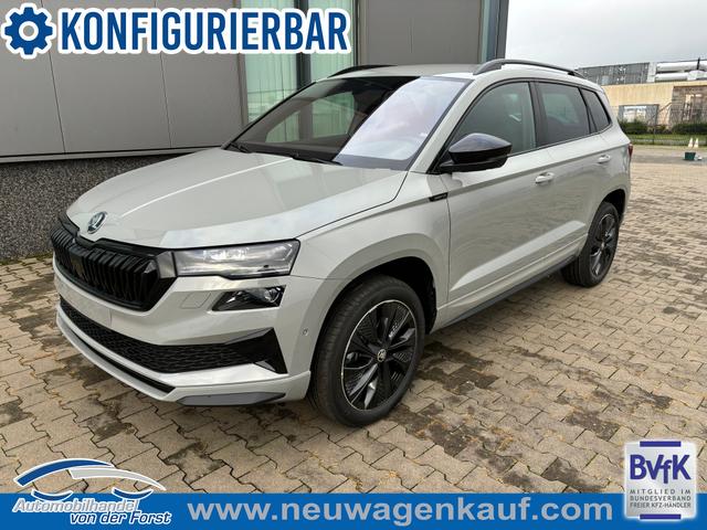 Skoda Karoq - "Sportline" LIEFERUNG KOSTENLOS & PREISGARANTIE* 1.5 TSI ACT 150PS DSG, 5 JAHRE GARANTIE, 18" ALU, MATRIX-LED, Elektr. Heckklappe, Virtual Cockpit 10", Climatronic, Winterpaket, NAVI AMUNDSEN, ACC Tempomat, Parksensoren vorne / hinten, R&uuml;ckfahrkamera, Dachreling, Abgedunkelte Scheiben hinten, KESSY