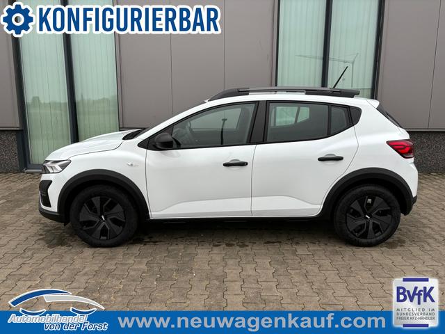 Dacia Sandero Stepway - "Essential" LIEFERUNG KOSTENLOS! 1.0 TCe 90, Klimaanlage, Parksensoren hinten, Radio/DAB/Bluetooth, Tempomat, Dachreling, 16"-Flexwheel-Räder ATARA, Spurhalteassistent, Verkehrszeichenerkennung, Elektr. Fensterheber vorne, Zentralverriegelung mit Fernbedienung