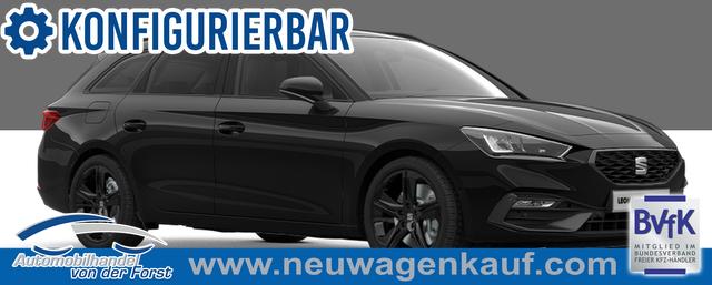 Seat Leon Sportstourer - "FR BLACK+" LIEFERUNG KOSTENLOS! 1.5 TSI 150PS, 5J Garantie, 18" Alu schwarz Winterpaket, Alarm, 3-Zonen-Climatronic, Abgedunkelte Scheiben, Park Assistent, Rückfahrkamera, Parksensoren vorn/hinten, Sportsitze, NAVIGATION 12,9", ACC, TOTER-WINKEL, MATRIX-LED-SCHEINWERFER