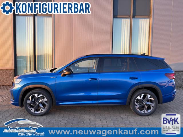 Skoda Kodiaq - "Sportline" (1) LIEFERUNG KOSTENLOS Angebot f. Menschen mit Behinderung ab 50%! 2.0 TDI 150PS DSG, 19" Alu, NAVI 13", MATRIX-LED-Scheinwerfer, KESSY, Alarm, Parksensoren vorn/hinten, Rückfahrkamera, Tempomat, Elektr. Heckklappe + Elektr. Fahrersitz, Sitzheizung, 3-Zonen-Climatronic
