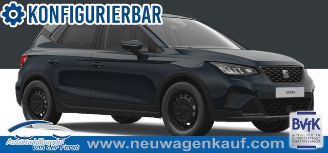 Seat Arona - "Basis" LIEFERUNG KOSTENLOS! 1.0 TSI 95PS, 5J. Garantie, Parksensoren hinten, Radio 8,25"/Bluetooth/DAB+, LED-Scheinwerfer, Dachreling, Zentralverriegelung mit Fernbedienung, Reserverad, 4x elektr. Fensterheber