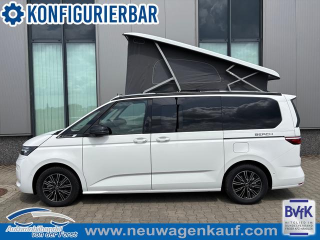 Volkswagen T7 California - "Beach" LIEFERUNG KOSTENLOS & PREISGARANTIE* 1.5 TSI eHybrid (PHEV) DSG 4MOTION (ALLRAD), 5 Sitzer + 2 Schlafplätze, 17" Alu, Aufstelldach, Klima, Parksensoren v/h, Radio Ready2Discover + Wireless App-Connect, M-Lederlenkrad, Keyless Start, Schiebetüre links/rechts, Digital Cockpit, ACC/Tempomat