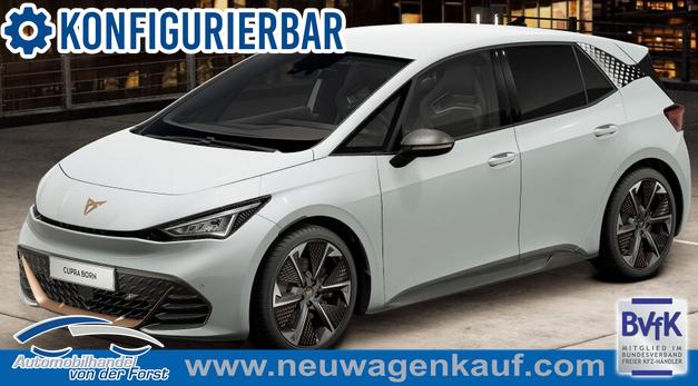 Cupra Born - "VZ" INKL. LIEFERUNG KOSTENLOS & PREISGARANTIE* 79 kWh, Systemleistung: 326PS, Reichweite WLTP: 594 km, 5 Jahre Garantie, 20"Alu, Sitze elektrisch, Climatronic, Winterpaket, Abgedunkelte Scheiben, NAVI 12,9", ACC, 360° Kamera, Parkassistent, KESSY, Alarm, M-Lederlenkrad beheizt, Voll-LED-Scheinwerfer