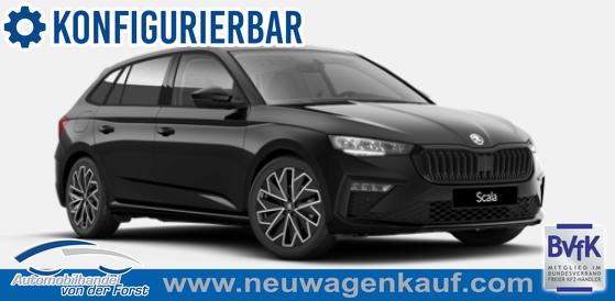 Skoda Scala - "Sondermodell Dynamic" (1) LIEFERUNG KOSTENLOS! 1.5 TSI 150PS, 5 JAHRE GARANTIE, 17" Alu, Elektr. Heckklappe, Toter-Winkel, Kessy, Alarm, Climatronic, SunSet, Verlängerte Heckscheibe, Sitzheizung, Parksensoren vorne/hinten, Kamera, Tempomat, Radio 8" + Wireless Smartlink, M-Lederlenkrad