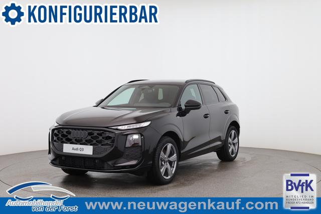 Audi Q3 - "Basis" INKL. LIEFERUNG KOSTENLOS & PREISGARANTIE* 2.0 TFSI quattro (Allrad) 204PS S-Tronic (Automatik), 17" Alufelgen, Elektr. Heckklappe, MMI Navigation plus, Sitzheizung, 3-Zonen-Klimaautomatik, Parksensoren vorn/hinten, M-Lederlenkrad, Tempomat, Dachreling, Virtual Cockpit