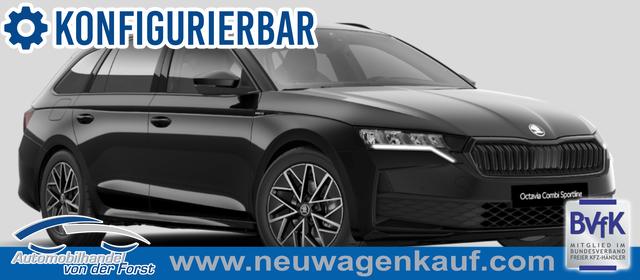 Skoda Octavia Combi - "Sportline" LIEFERUNG KOSTENLOS & PREISGARANTIE* 1.5 TSI mHEV (Mild-Hybrid) ACT 150PS DSG/AUTOM , 5 JAHRE GARANTIE, 17" ALU, Climatronic, NAVI 13", Elektr. Heckklappe, ACC, Alarm, Parksensoren vo/hi, Privacy-Glas, KESSY, R&uuml;ckfahrkamera, Virtual Cockpit 10", Sitzheizung, LED-Scheinwerfer, Sportfahrwerk