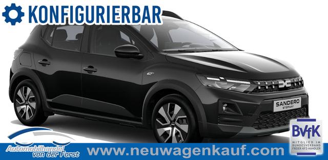 Dacia Sandero Stepway - "Expression" PREISGARANTIE & LIEFERUNG KOSTENLOS! 1.0 TCe 110, NEUES MODELL, 3J Garantie, Klimaanlage, Lederlenkrad, Parksensoren hinten, R&uuml;ckfahrkamera, Dachreling, Tempomat, Multimedia System 10" + Smartphone-Spiegelung, Regen-/Licht-Sensor, ZV mit Fernbedienung, Elektr. Fensterheber v/h, NSW, Armlehn