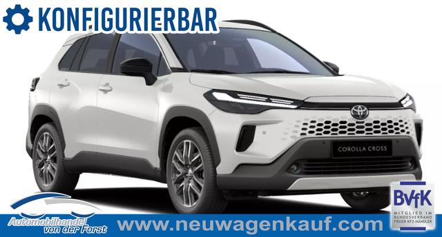 Toyota Corolla Cross - "Active inkl. SAFETY-PAKET" 1.8 Hybrid 140PS CVT/AUTOMATIK, 3 Jahre Garantie, 17" Alufelgen, Toter-Winkel-Assistent, Parksensoren vo/hi, R&uuml;ckfahrkamera, 2Z-Klimaautomatik, NAVI, ACC Tempomat, Winter-Paket (Sitzheizung, M-Lederlenkrad beheizt), LED-Scheinwerfer, Dachreling, NSW