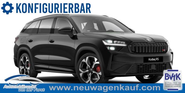 Skoda Kodiaq - "RS PLUS" 2.0 TSI 265PS 4x4 DSG, 3J Garantie, 20" Alu, DCC-FAHRWERK, CANTON, BEHEI. FRONTSCHEIBE, ANH&Auml;NGERKUPPLUNG, MATRIX-LED, EL. HECKKLAPPE, NAVI 13", KESSY+ALARM, Elektr. Sitze + Sitzheizung v/h, SPORT-Lenkrad beheizt, 3Z-Climatronic, ACC, PDC, Kamera, SunSet