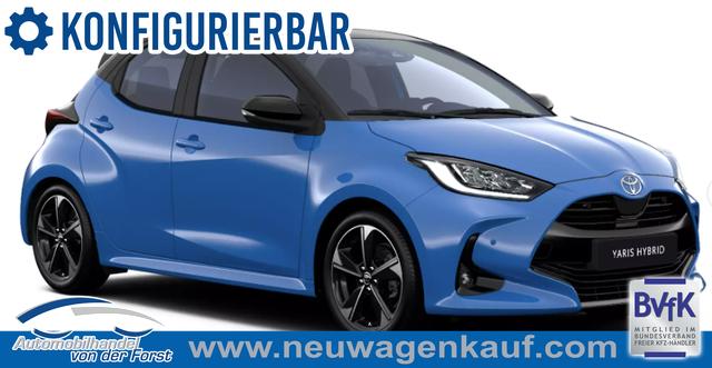 Toyota Yaris - "Style / EU-Teamplayer" LIEFERUNG KOSTENLOS! 1.5 Hybrid 130PS CVT/AUTOMATIK, 3J. Garantie, 17" Alu, Toter-Winkel, Privacy-Glas, 2-Z-Klimaautomatik, Sitzheizung, Lederlenkrad beheizt, Parksensoren vorn/hinten, R&uuml;ckfahrkamera, Digitales Cockpit, ACC, Radio 9" + Smartphone-Integration, Armlehne