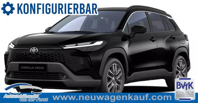 Toyota Corolla Cross - "Teamplayer" PREISGARANTIE & LIEFERUNG KOSTENLOS! 1.8 Hybrid 140PS CVT/AUTOMATIK, 3 Jahre Garantie, 18" ALU, Elektr. Heckklappe, Privacy-Glas, Sitzheizung, Lederlenkrad beheizt, Klimaautomatik, Parksensoren, R&uuml;ckfahrkamera, Cloud-Navi, Smartphone-Integration, Adaptiver Tempomat, Toter-Winkel-Warner