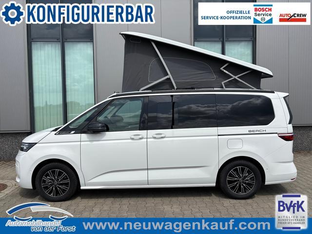 Volkswagen T7 California - "Beach" LIEFERUNG KOSTENLOS & PREISGARANTIE* 2.0 TDI 150PS DSG (AUTOMATIK), Aufstelldach, Klimaanlage, Parksensoren vorne und hinten, Digital Cockpit Pro, Radio Ready2Discover 10" + Wireless App-Connect, SIDE ASSIST, ACC, LED-Scheinwerfer, M-Lederlenkrad, Schiebet&uuml;ren links und rechts