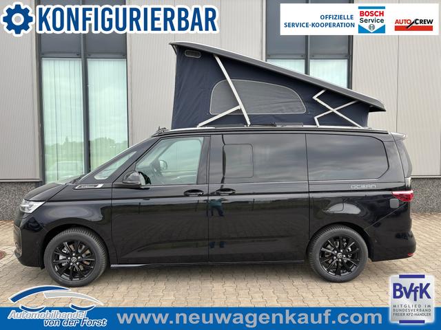 Volkswagen T7 California - "Ocean" LIEFERUNG KOSTENLOS & PREISGARANTIE* 1.5 eHybrid (PLUG-IN-HYBRID) 245PS ALLRAD DSG (AUTOMATIK), 17" Alu, ELEKTRISCHES Aufstelldach, Privacy-Glas, 3-Zonen-Climatronic, K&Uuml;CHE, Standheizung, Sitzheizung, Parksensoren vorne und hinten, Digital Cockpit Pro, Radio 10"+App, SIDE ASSIST, ACC,