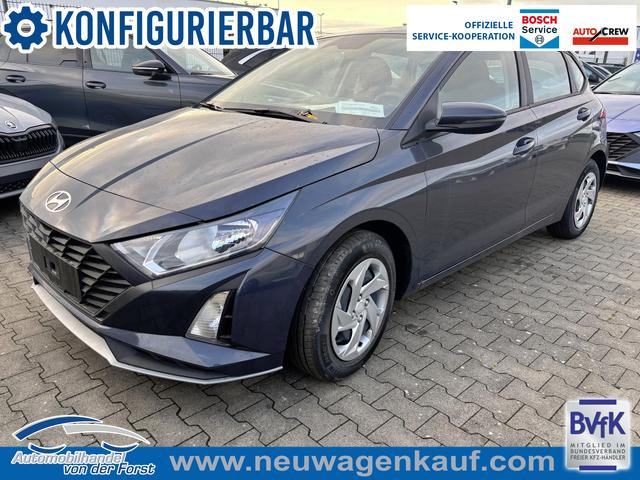 Hyundai i20 - "Comfort" LIEFERUNG KOSTENLOS! 1.0 T-GDI 90PS, NAVI 10,25", Klimaanlage, Parksensoren hinten, R&uuml;ckfahrkamera, Tempomat, Lederlenkrad, Reserverad, Alarm, Armlehne, ZV mit Fernbedienung, Fernlichtassistent, 4x elektr. Fensterheber