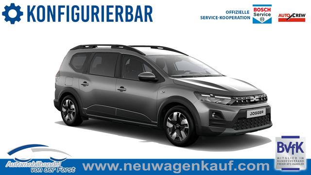 Dacia Jogger - "Expression" PREISGARANTIE & LIEFERUNG KOSTENLOS! Eco-G 120 (LPG/Benzin), 5-SITZPL&Auml;TZE, 3 Jahre Garantie, Klimaanlage, Parksensoren hinten, R&uuml;ckfahrkamera, Abgedunkelte Scheiben hinten, Lederlenkrad, Nebelscheinwerfer, Armlehne, Radio Media Display 10 + Smartphone-Spiegelung, Tempomat, Dachreling