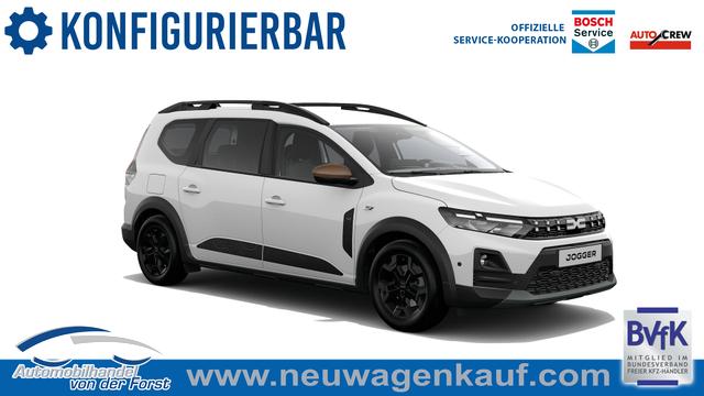 Dacia Jogger - "Extreme" PREISGARANTIE & LIEFERUNG KOSTENLOS! Eco-G 120 (LPG/Benzin), 5-SITZPL&Auml;TZE, 3J Garantie, 16" Alu, Klimaautomatik, HandsFree, Toter-Winkel-Warner, Parksensoren vorn/hinten, R&uuml;ckfahrkamera, Abgedunkelte Scheiben, Lederlenkrad, NSW, Armlehne, Media Display 10 + Smartphone-Spiegelung, Tempomat