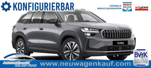Skoda Kodiaq - "Selection Business Edition" 1.5 TSI mHEV 150PS DSG, 3J Garantie, 18" Alu, ANH&Auml;NGERKUPPLUNG, MATRIX-LED, ELEKTR. HECKKLAPPE, NAVI 13", KESSY+ALARM, Fahrersitz elektr. + Sitzheizung, SPORT-M-Lederlenkrad beheizt, 3Z-Climatronic, ACC, Parksensoren v/h, R&uuml;ckfahrkamera, Dachreling