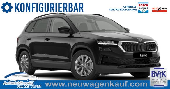 Skoda Karoq - "Sondermodell Classic" (1) LIEFERUNG KOSTENLOS! 1.0 TSI 115PS, 16" Alu, Elektr. Heckklappe, Parksensoren vo/hi, R&uuml;ckfahrkamera, Climatronic, Tempomat, Radio 8"+Smartlink, Kessy, Virtual Cockpit, Sitzheizung, Dachreling, SunSet
