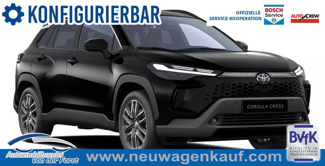 Toyota Corolla Cross - "Lounge" PREISGARANTIE & LIEFERUNG KOSTENLOS! 2.0 Hybrid AWD-i ALLRAD 180PS CVT/AUTOMATIK, 3J Garantie, 18" ALU, PANORAMADACH, LEDERPOLSTER, MATRIX-LED, JBL-SOUND, Elektr. Heckklappe, Privacy-Glas, Sitzheizung, Lederlenkrad beheizt, Klimaautomatik, PDC+360&deg;-Kamera, Cloud-Navi, ACC, Toter-Winkel